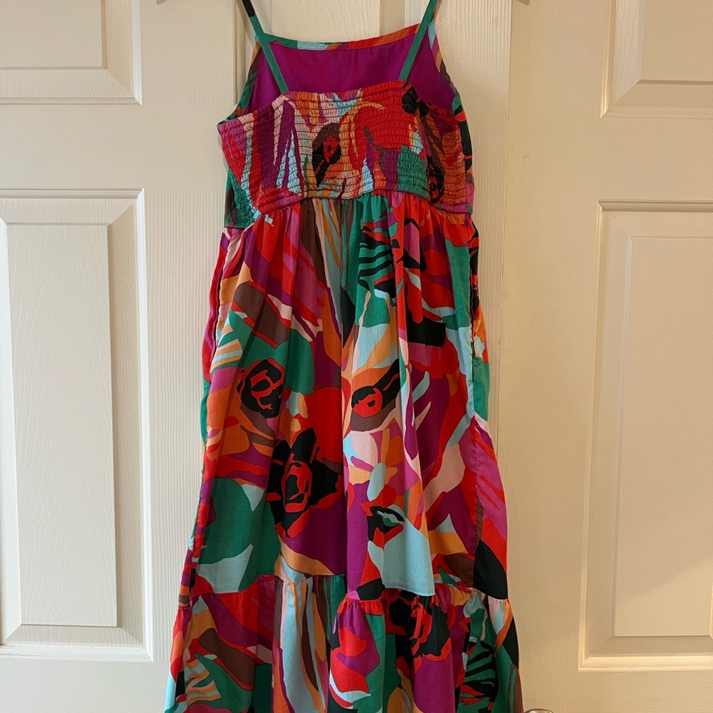 Colorful Floral Maxi Dress Gap Size 12 - Picture 5 of 5